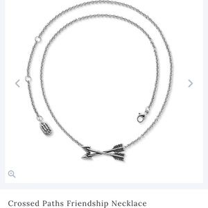 James Avery Crossed Paths Friendship Necklace